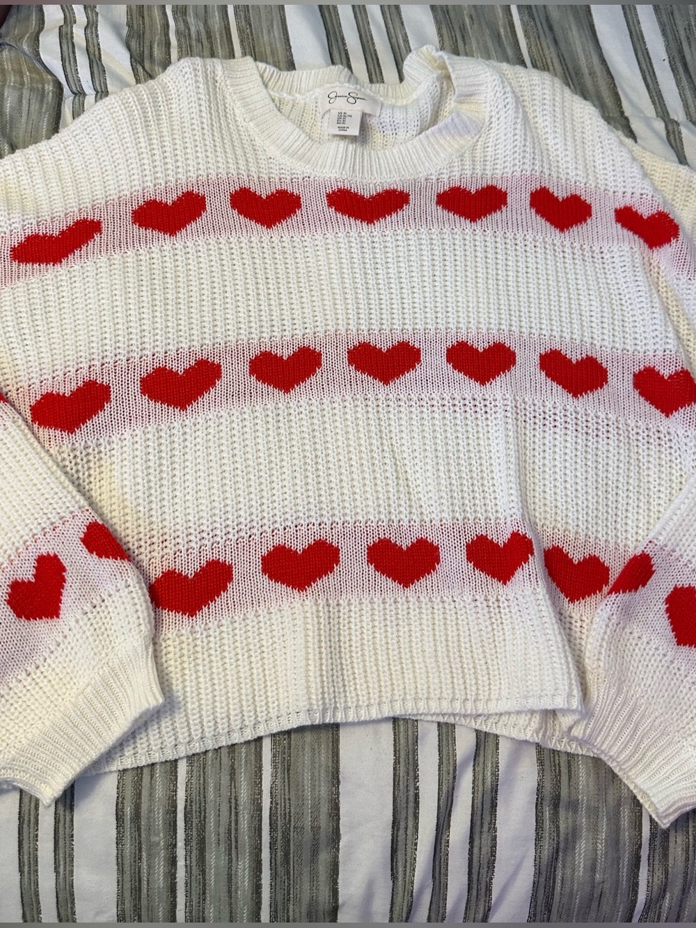Jessica Simpson Heart Sweater, XL